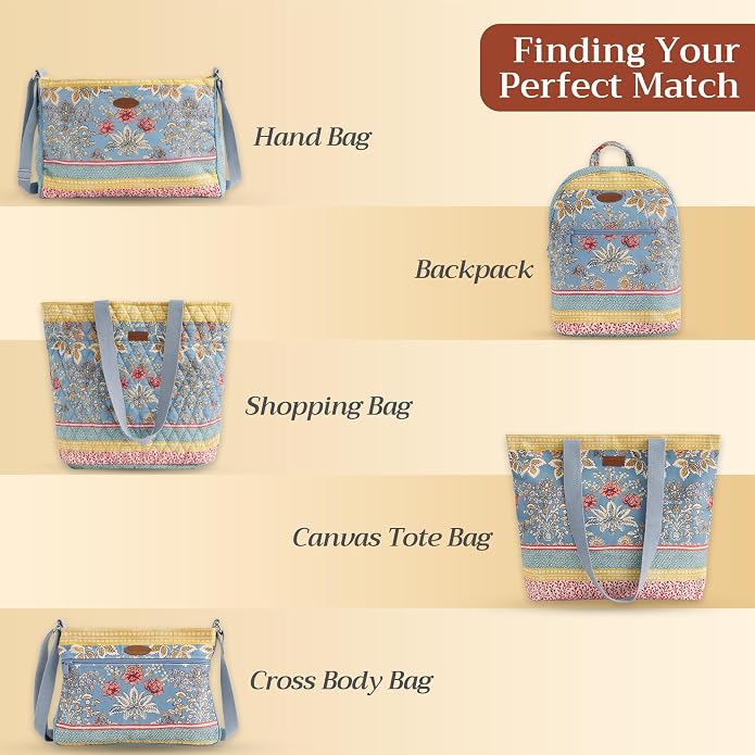 Maison d' Hermine Weekender Bags for Women Cotton Quilted Duffel Overnight Luggage Weekend Bag for Men Gym Gifts Travel | Overnight Luggage Weekend Bag for Men Gym Sports Gifts Duffle bag Business Travellers Trip Spring Summer - Image 9