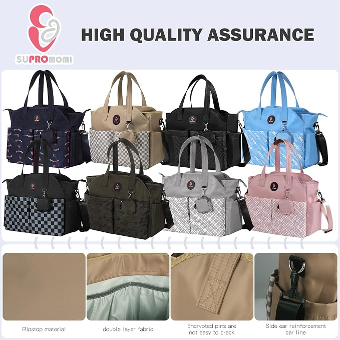 Diaper Bag Tote: Large Tote Baby Bag Boy Diaper Bag Stylish Girl Diaper Bag,Shoulder Mommy Bag - Image 8