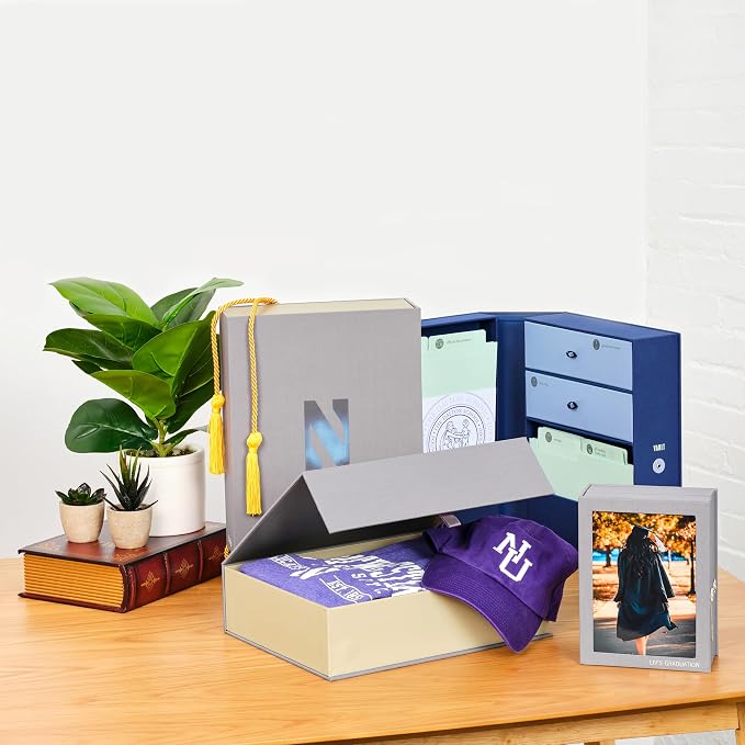 Personalizable Life Essentials & Graduate Keepsake Organizer | Keep High School and College Graduation Memorabilia Organized and Safe in One Convenient Home with this Gift for Students and Grads - Image 6