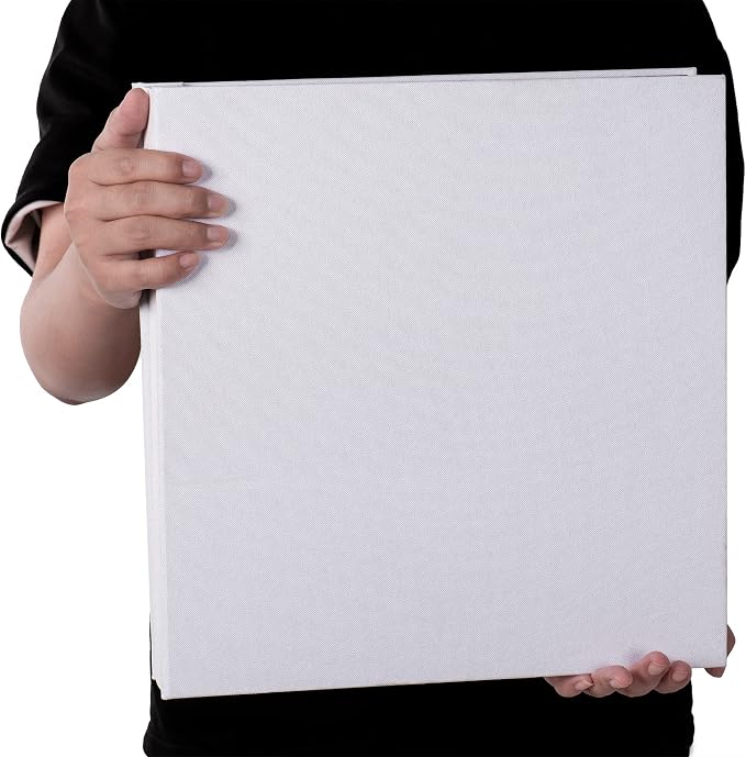 Large Photo Album Self Adhesive 4x6 5x7 3x5 8.5x11 Scrapbook Magnetic Album DIY Scrap Book Length 13 x Width 12.8 (Inches) 120 Sticky Pages Linen Cover DIY Photo Album (White) - Image 7