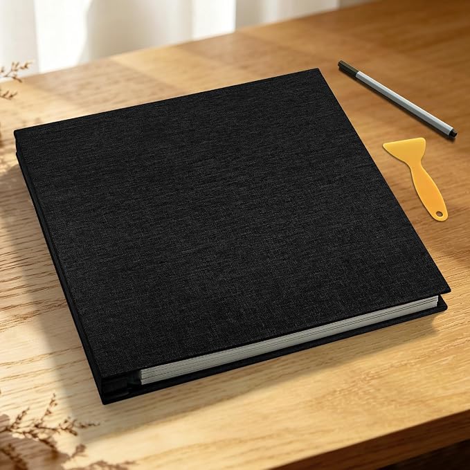Large Photo Album Self Adhesive Scrapbook Album for 4x6 5x7 8x10 Pictures DIY Photo Book for Wedding, Anniversary, Christmas, Baby Shower, Ideal for Preserving Precious Moments - Image 6
