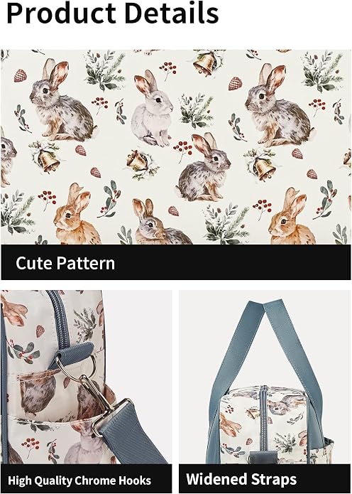 Kamay's Mummy Shoulder Bag Diaper Bag Chic Nappy Changing Bag Tote/Messenger Style Large with Changing Mat, Adjustable Straps - Image 9