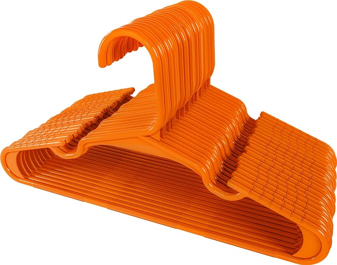 Utopia Home Kids Hangers 40 Pack – 11.5 Inch Baby Closet Hangers Orange | Plastic baby hangers | Fits children's & infant clothes | Gentle on delicate garments - Image 8