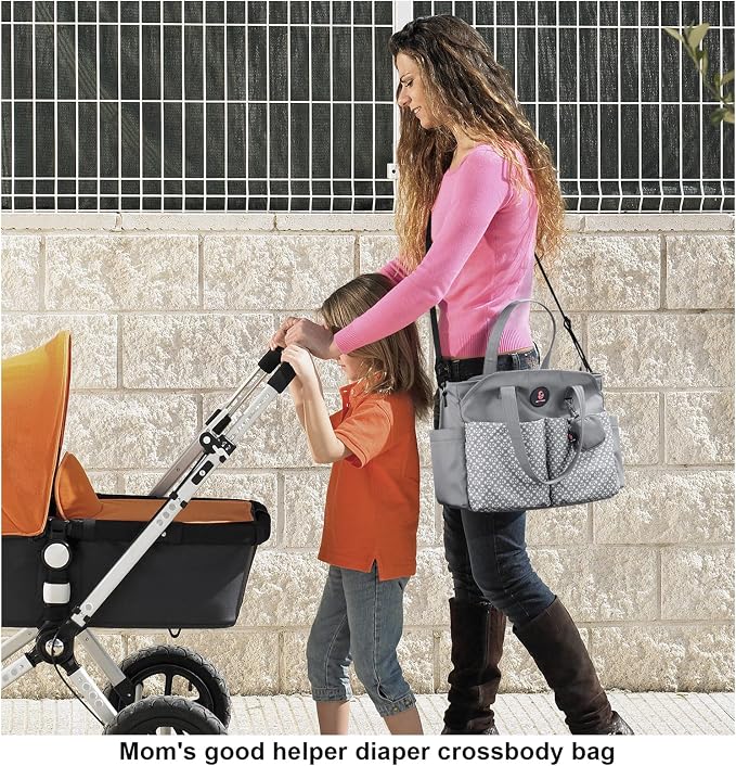 Diaper Bag Tote: Large Tote Baby Bag Boy Diaper Bag Stylish Girl Diaper Bag,Shoulder Mommy Bag - Image 9