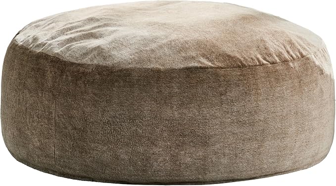 Hobestluk Bean Bag Chair for Adult Giant Beanbag with Filler Brown 6FT | Breathable Material Removable Machine Washable Cover Memory Foam Living Room Bedroom Reading Gaming Oversized Large Big - Image 8