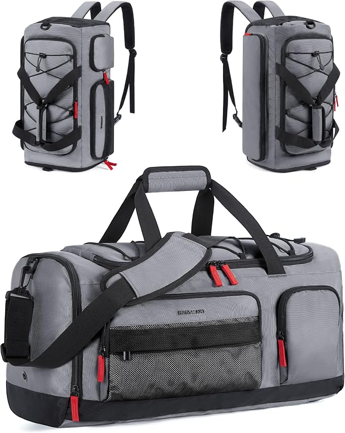 BAGSMART Gym Bag for Men, Athletic Sports Backpack Travel Hiking Duffel | 3-In-1 Gym Bag for Travel Clothes & Padded 13.3" Laptop, with Waterproof Wet Pocket & Shoe Compartment for Travel Camping - Image 9