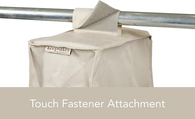 Covermates Hanging Shoe Organizer Set, 7"W x 13.5"D x 34"H, Beige Heather | durable polyester construction, removable trays, 3-year warranty - Image 9