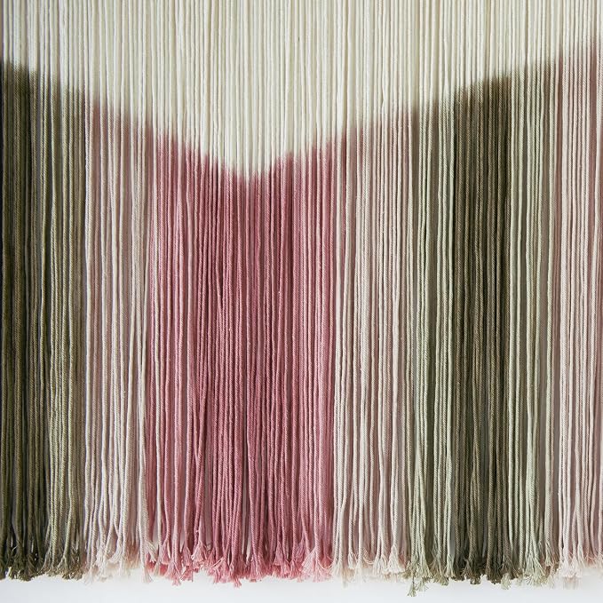 Macrame Wall Hanging Large Scale Tie Dye Yarn Wall Art Home Decor 57"W*35"L | For Bedroom Living Room Wall Art, Modern Home Design, Rustic Decor, Decorative Accent, Feature Wall Decoration - Image 7