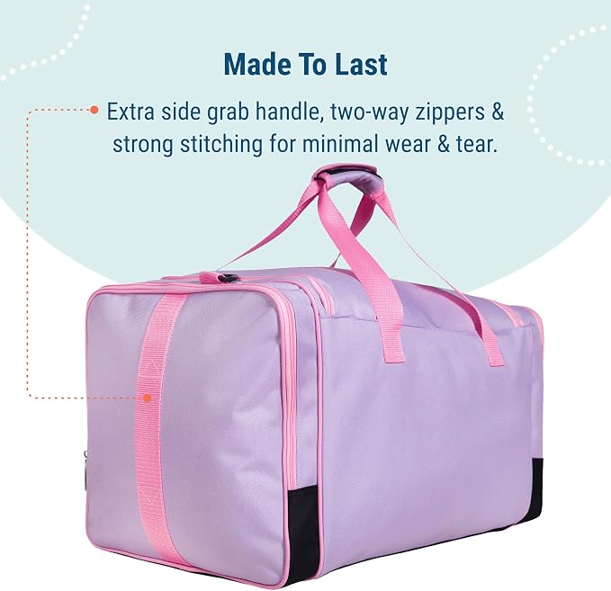 Wildkin Kids Weekender Duffel Bag – Carry-On Size for School, Travel, & Sleepovers - Image 8