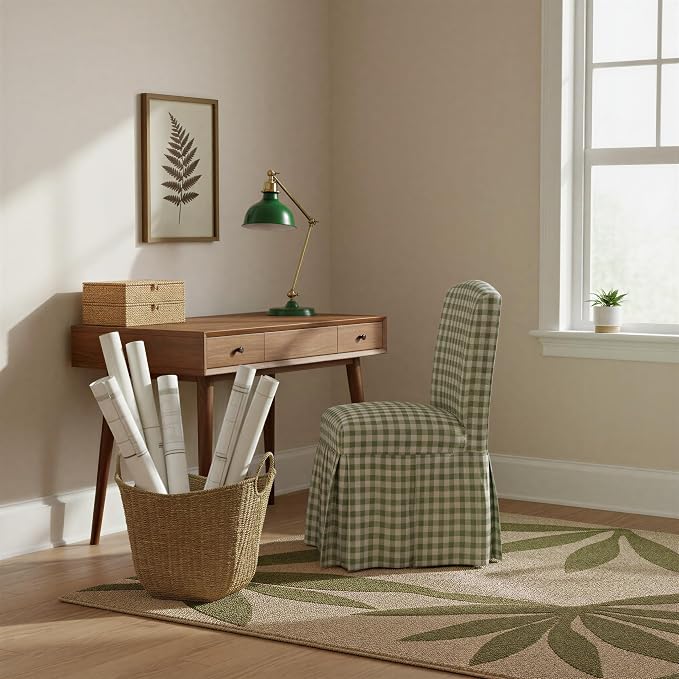 Household Essentials Brown Wicker Storage Basket with Handles Large | Natural Seagrass - Image 8