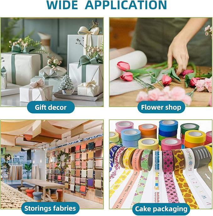 Xbsyhx 9 Tier Wall Mount Ribbon Organizer, Craft Room Storage Rack | Wrapping Paper Storage for Sewing Craft Mesh Thread Tape Wreath Crochet Craft Room Flower Shop(White) - Image 7