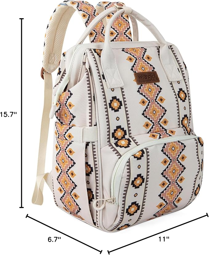 Montana West Wrangler Callie Diaper Bag Backpack with Stroller Straps Multifunction Baby Travel Bag WG2204-9110TN - Image 7