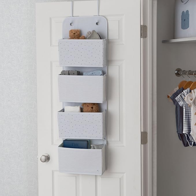 Delta Children - babyGap 2-Pack Over the Door Storage Organizer with 4 Pockets, Blue by DeltaChildren