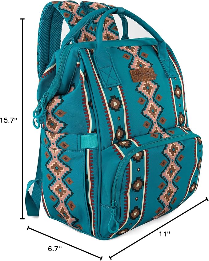 Montana West Wrangler Callie Diaper Bag Backpack with Stroller Straps Multifunction Baby Travel Bag WG2204-9110TQ - Image 7