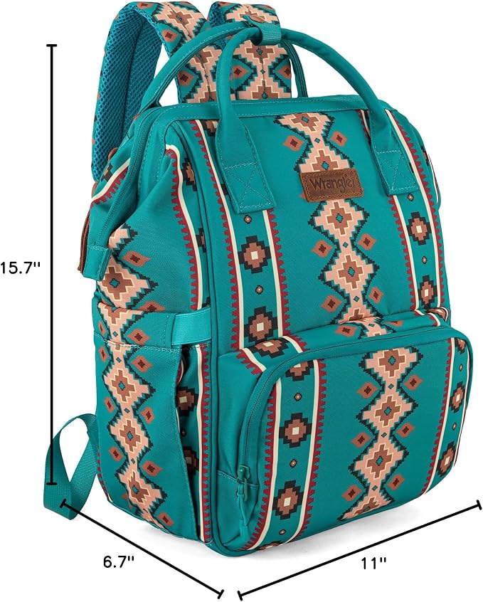 Montana West Wrangler Callie Diaper Bag Backpack with Stroller Straps Multifunction Baby Travel Bag WG2204-9110GN - Image 7