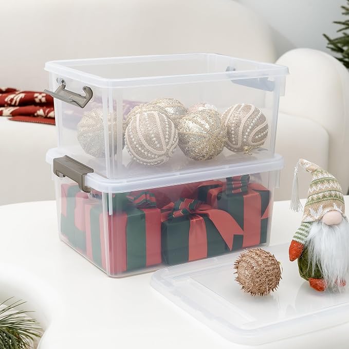 Citylife 17 QT Plastic Storage Bins with Lids Latching Stackable Storage Containers for Organizing Large Clear Storage Box for Garage, Craft, Toys, Closet, Home, 1 Pack - Image 8