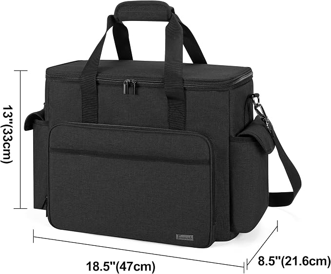 Trunab Scrapbook Bag with Laptop Sleeve & Pockets, Craft Organizer Tote | Padded Laptop Sleeve, Multiple Pockets for Scrapbooking Supplies & Art Tools - Image 7