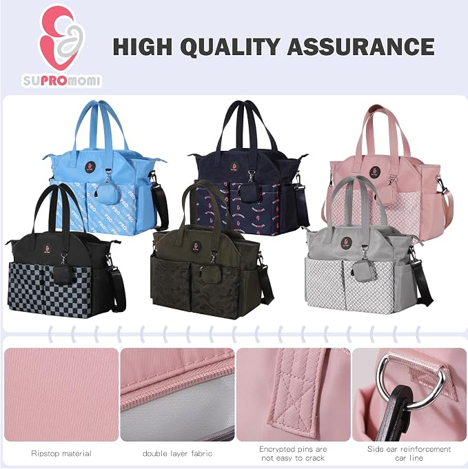 Diaper Bag Tote: Large Tote Baby Bag Boy Diaper Bag Stylish Girl Diaper Bag,Shoulder Mommy Bag - Image 8