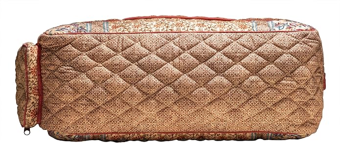 Maison d' Hermine Weekender Bags for Women Cotton Quilted Duffel Overnight Luggage Weekend Bag for Men Gym Gifts Travel | Overnight Luggage Weekend Bag for Men Gym Sports Gifts Duffle bag Business Travellers Trip Spring Summer - Image 9