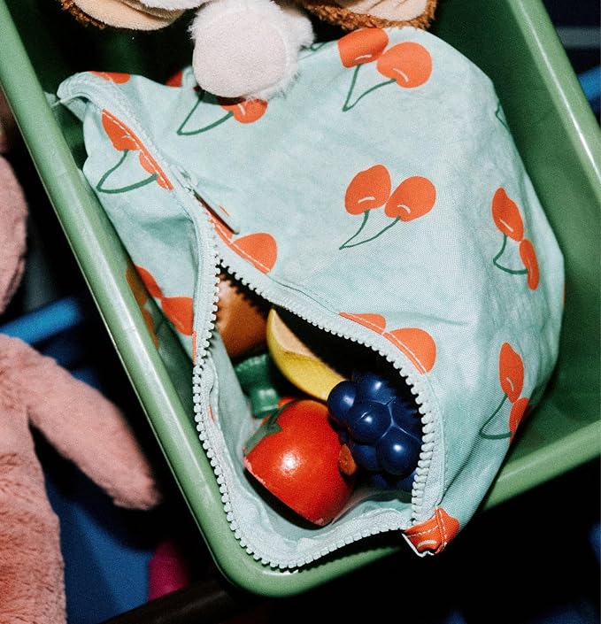 Zipper Pouch 3 Piece Set Diaper Bag Organizer for Baby Essentials | Stand up gusseted nylon pouches that fold flat when empty. Reusable on the go travel storage for snacks clothes toys and more - Image 5