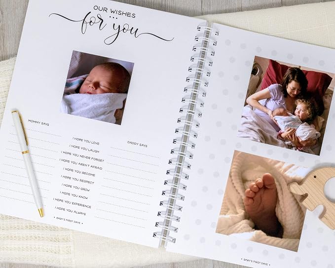 Personalized Pregnancy Journal - Hardcover Pregnancy Memory Book Customized with Baby’s Name, Nickname or Phrase - Prompted Journal for New Moms (Hearts in Bloom) - Image 9