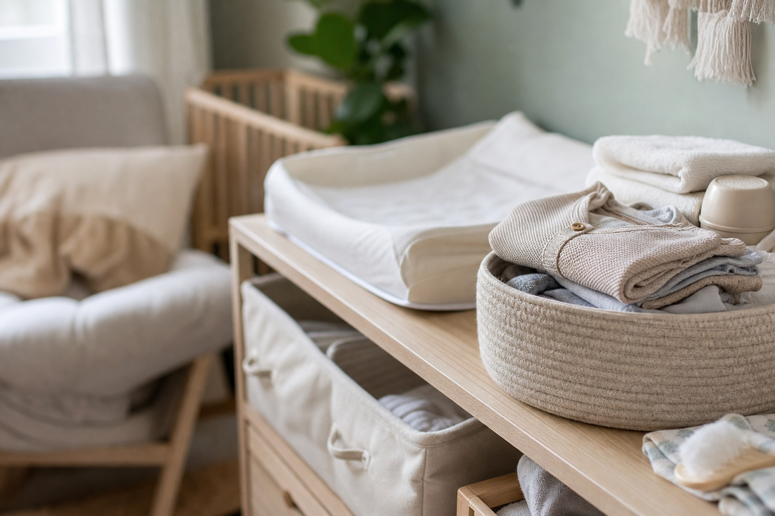 Unbranded close editorial detail featuring everyday baby routines