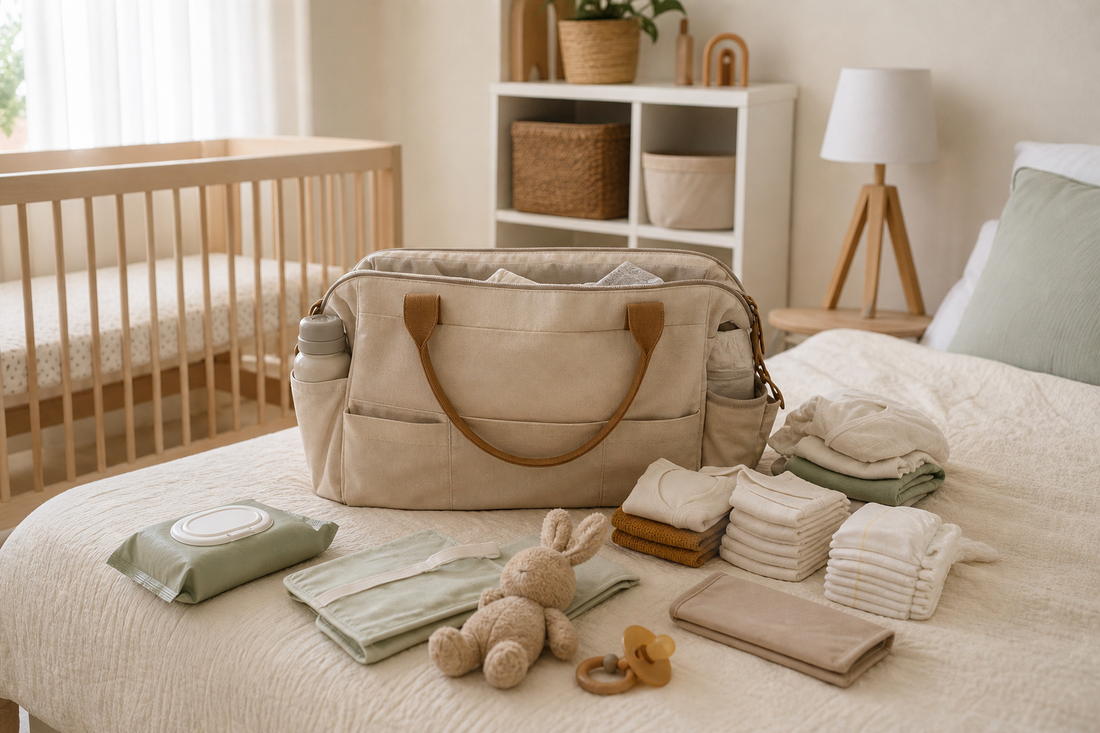 Unbranded repeatable routine scene featuring practical travel with babies