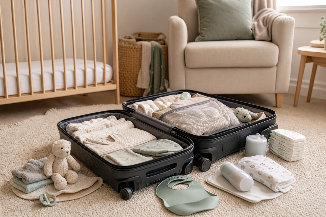 Unbranded organized spatial layout featuring practical travel with babies