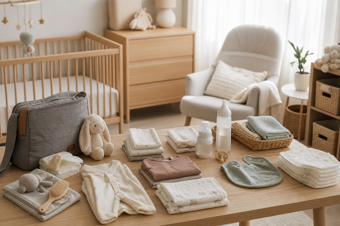 Unbranded practical sequence scene featuring everyday baby routines