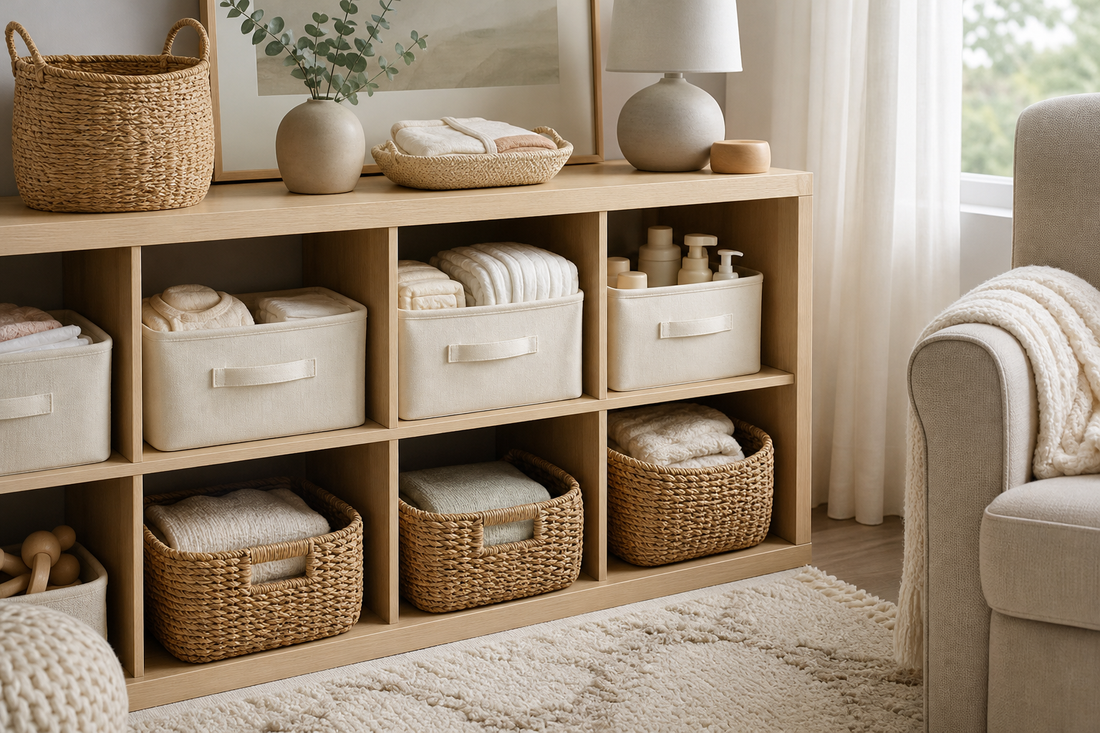 Unbranded organized spatial layout featuring practical caregiving organization