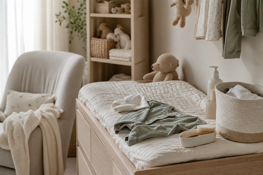 Unbranded repeatable routine scene featuring everyday baby routines