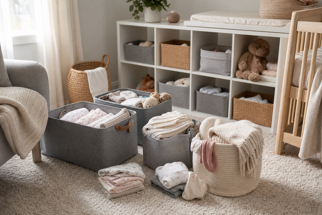 Unbranded repeatable routine scene featuring practical caregiving organization