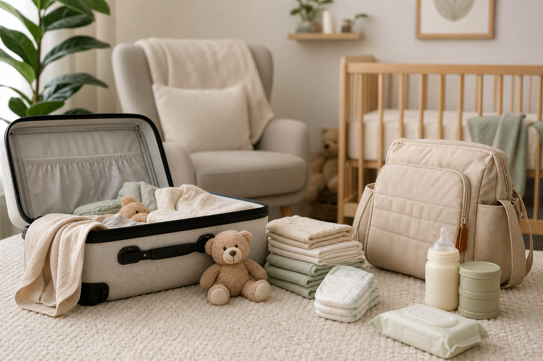 Unbranded organized spatial layout featuring practical travel with babies