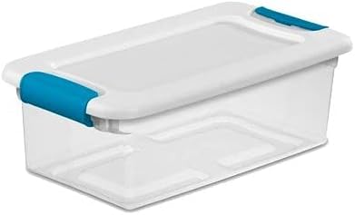 Sterilite Latching Box with Lids for Home and Office, 6 Quart, 12-Pack | Heavy-Duty and Stackable Plastic Containers with Latches for Closet, Cabinet, Bedroom, Bathroom and Dorm Room Organization - Image 4