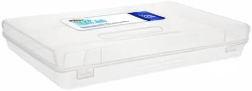 BAZIC PRODUCTS Clear Ruler-Length Pencil Box | 13 3/8 x 5 3/8 x 2 1/2 in; snap-latch lid for long supplies - Image 8
