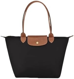 Women's Nylon Tote Bag, Large Capacity Waterproof Shoulder Bags, Spacious Handbag with Metal Zipper & Compartments by Unknown