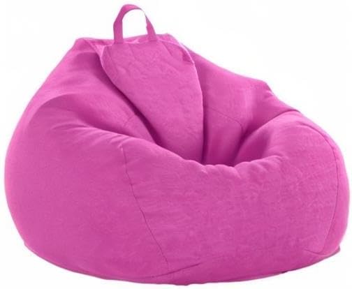 Stuffed Animal Storage Bean Bag Cover (No Filler) Extra Soft Beanbag Seat Chair Covers-Cotton Linen Memory Foam Beanbag Replacement Cover for Adults Children without Filling - Image 6