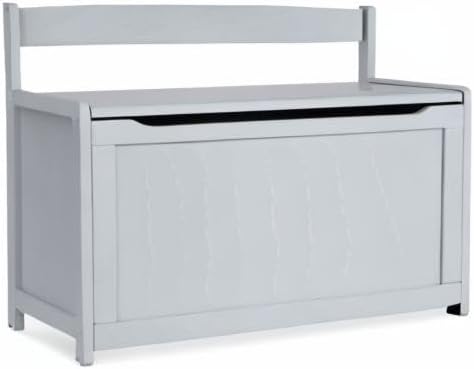 Melissa & Doug Toy Chest, Wooden Toy Storage Box with Safety-Hinged Lid, Kids Toys Storage Organizer for Playroom, Bedroom, & Montessori Classroom Furniture for Boys & Girls Ages 3+, Gray - Image 11