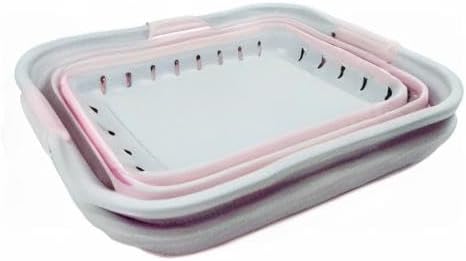 SAMMART 42L(11 gallons) Collapsible Plastic Laundry Basket - Foldable Pop Up Storage Container/Organizer - Portable Laundry Hamper- Space Saving Outdoor - Image 9
