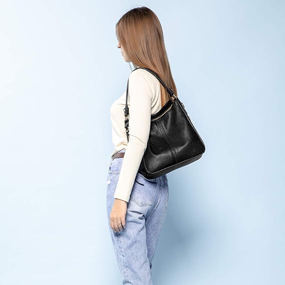 Hobo Crossbody Bag for Women, Designer Shoulder Purse Handbags - Image 2