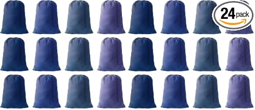 Extra Large Laundry Bag 30"x40", Blue, 24 Pack by YETHAN