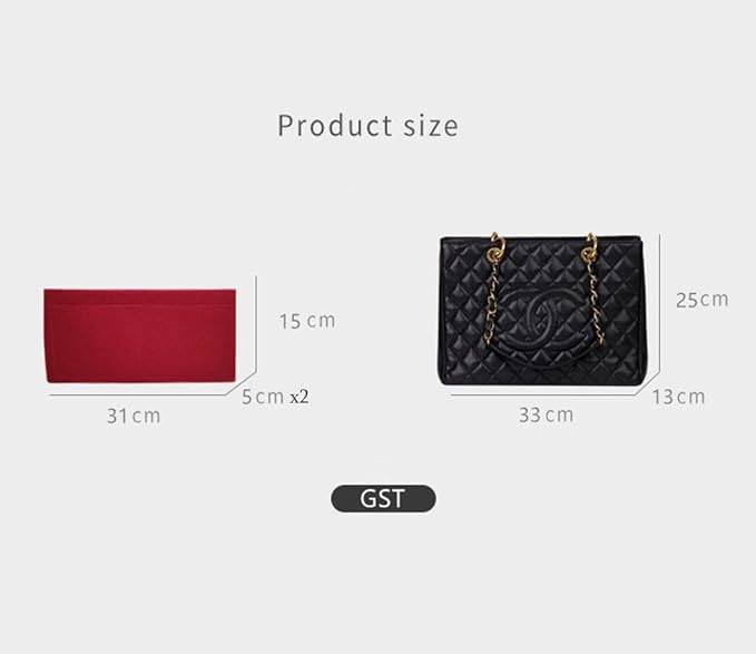 Purse Organizer Insert for GST liner bag lined storage felt bag 2pcs 2018beige-GST - Image 3