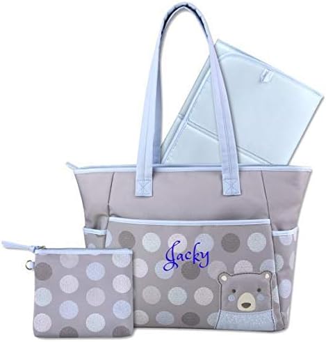 Large Messenger Diaper Bag Shoulder bag Custom Monogram Baby Bag by Unknown