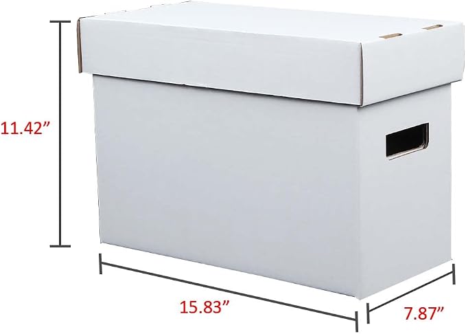 ANDPLAY 5 Pcs Comic Book Storage Boxes w/Lids Short Holds 150-175 Comics Collapsible & Stackable Comic Short Box Moistureproof Comic Box - Image 4
