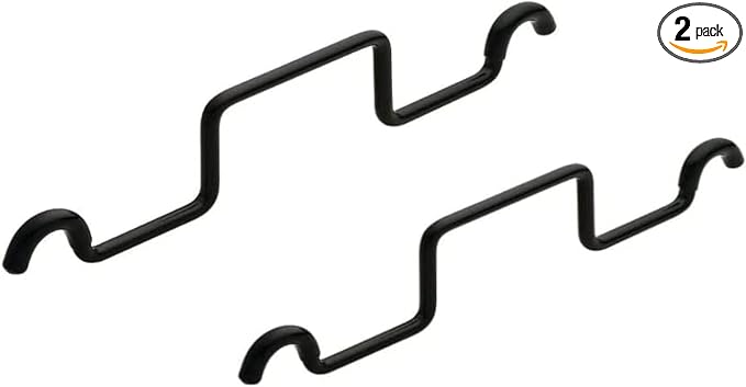 Set of 2 TAG Hardware Hamper Replacement Steel Handles Black Without bags by HardwareforHomeBusiness