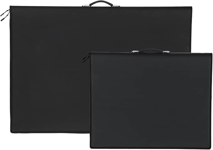 Picturesque Pro Presentation Case- Professional Art Portfolio Folder for Artwork up to 18x24- Vegan Leather Zippered Case, Archival Storage Solution w/Removable Spiral-Bound Book of 20 Clear Sleeves - Image 5