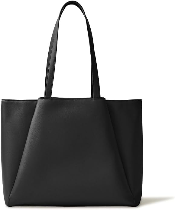 Work Tote Bags for Women 15.6 Inch Laptop with Zip Compartments | Vegan Leather Strcutured Professional Briefcase for Office, Meeting, Business with Padded Sleeve for Computer, water bottle by APRYL