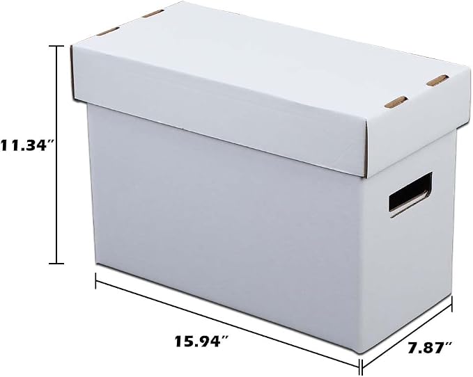 ANDPLAY 3 PCS Comic Book Storage Comic Book Box Holds 150-175 Comics Collapsible and Stackable Comic Short Box Moistureproof Comic Box Stackable Archival Cardboard - Image 6