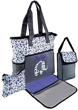 PERSONALIZED Large Diaper Knapsack/Tote Backpack/Messenger Shoulder Bag by DreamEmbroidery