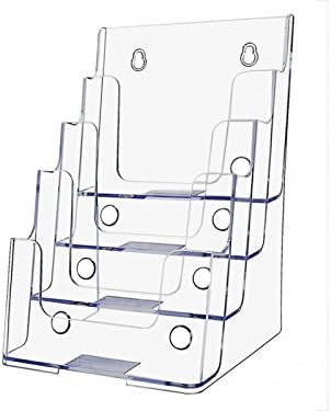 Deflecto 77901 Four-Tier Multi-Compartment Medium Size docuholder, 6-1/2wx6-1/4dx10h, Clear (Clear, 6) by Deflecto